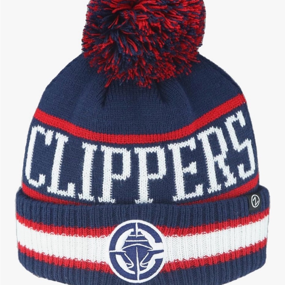 NBA Clippers Navy and Red Kids Beanie